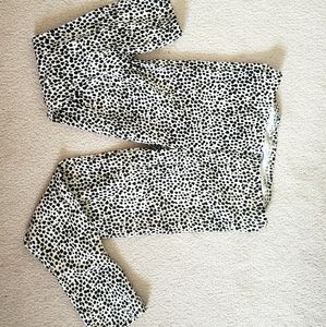Spot print leggings